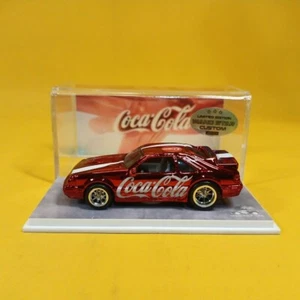 Hot Wheels '84 MUSTANG SVO Red CHROME COCA COLA (WANGSTAR CUSTOM) REAL RIDERS - Picture 1 of 15