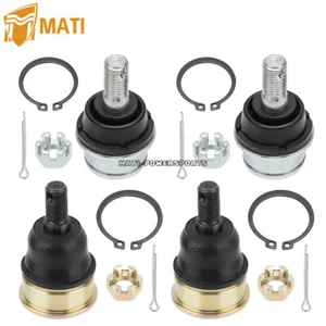 4x Upper & Lower Ball Joints Kit Set for Honda Recon 250 TRX250TE/TM 1997-2023 - Picture 1 of 7