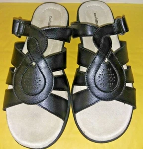 Women's Croft & Barrow Sandals "Dwelling" Black Size 6.5 - Picture 1 of 5