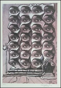 SALVADOR DALI * Architecture of *  50 x 35 cm*signed lithograph*limited # 35/350 - Bild 1 von 6