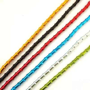 Set cavi freno bici mtb 6 colori alligatore I-Link 5 mm 31 fili lucentezza superiore - Foto 1 di 9