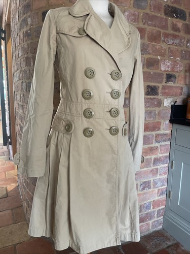 Abito trench doppiopetto Thomas Burberry vintage beige Mac XS 8