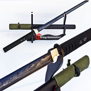 33''Espada Recta Ninjato Aguda Acero T10 Japonesa Ninja Wakizashi - Imagen 1 de 11