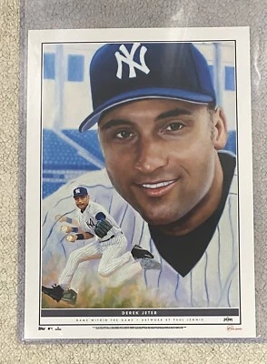 2021 TOPPS Game Within The Game 10x14 Fine Art Print #10 of Derek Jeter - #39/99 - Image 1 of 2