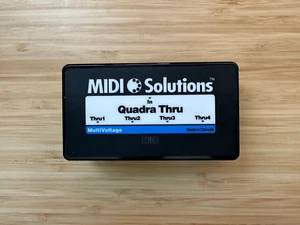 MIDI Solutions QUADRA THRU 4-output Active MIDI Thru Box - Picture 1 of 4