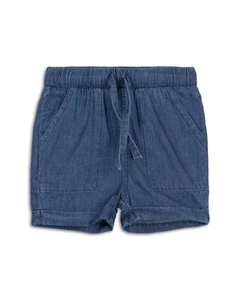 Miles The Label Chambray Shorts Little Boys 6Y Blue Elasticated Waistband - Picture 1 of 17