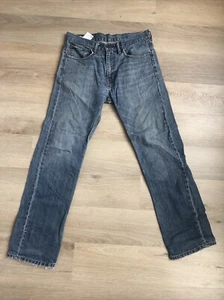 Levi’s 505 blaue Herrenjeans 32 x 32 normal gerades Bein verwaschen *LOCH*ANSEHEN - Bild 1 von 10