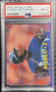 1995 Fleer All-Stars Tony Gwynn Ken Griffey Jr #7 PSA 8 HOF!!