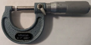 MITUTOYO MICROMETER 0-1" .0001" NO. 103 - 135 Made in Japan - Picture 1 of 2