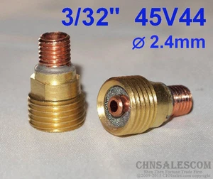 3 pcs 45V44 Collet Body Gas Lens for Tig Welding Torch WP-9-20-25 2.4mm 3/32" - Picture 1 of 2
