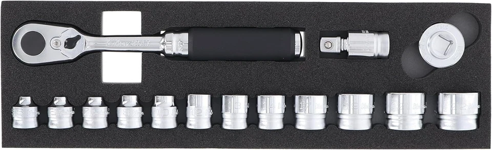 Yamashita Ko-Ken Socket Set Z-Eal 3285ZA 15pcs Plug Angle 9.5mm Yamashita JP - Image 1 of 1