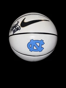 HUBERT DAVIS SIGNED BASKETBALL NORTH CAROLINA TAR HEELS UNC HEAD COACH JSA 2 - Picture 1 of 2