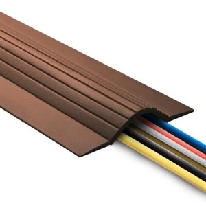 UT Wire 5'Cable Blanket High Capacity Low Profile Cord Cover and Protector Brown - Picture 1 of 5