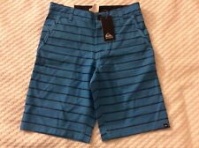 Boys' Size 8 Turquoise & Black Board Shorts by Quicksilver-NEW WITH TAGS.