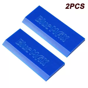 Max Blue Rubber Scraper TPU Blade Window Tint PPF Squeegee Water Wiper Tool USA - Bild 1 von 7