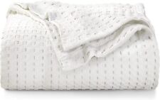 Cotton Waffle Blanket 300 GSM Soft Lightweight Blanket Utopia Bedding
