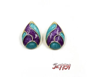 BEAUTIFUL Vintage Monet Teardrop Earrings - Picture 1 of 4