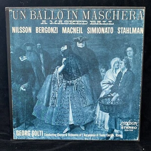 VERDI Un Ballo in Maschera - SOLTI - LONDON BLUEBACK OSA-1328 ST WB DG FFSS 3LP - Picture 1 of 5