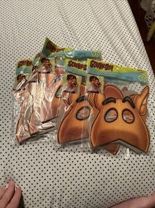 Máscaras de fiesta de cumpleaños Scooby-doo - 4 máscaras por bolsa - sello distintivo - Imagen 1 de 7