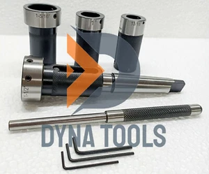 Lathe Tailstock Die Holder Set Floating Type MT3 For Inch Size OD Dies Imperial - Picture 1 of 9