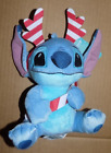 Stitch As A Christmas Reindeer Holding A Candy Cane Approximately 9 Tall