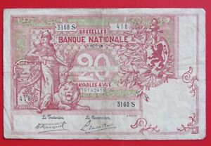 billet 20 francs belg. type 1894 - morin 21c - 15.10.19