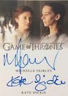Michelle Fairley and Kate Dickie Dual Autograph, Game of Thrones Complete Series