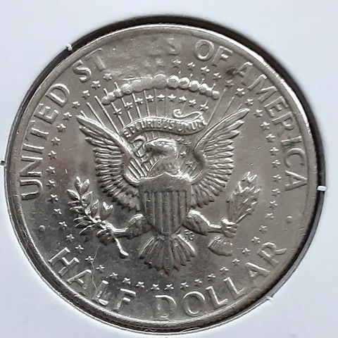 Kennedy Half Dollar  Strike Through Error Coin 1974 Federal Reserve 50c U.S Cover
