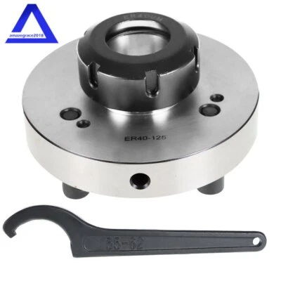 Collet Chuck ER40 125mm Diameter Compact Lathe Tool Stud 5/8" For Milling