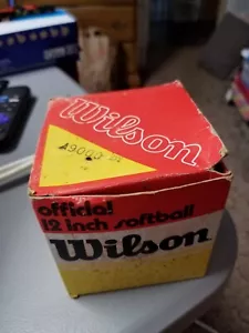 Softbol vintage Wilson Jet Official 12" sin usar - Imagen 1 de 4
