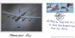 (140946) Moonlight Run SIGNED Wings of Prey Gibraltar BHC FDC 1999 NO INSERT - Picture 1 of 2