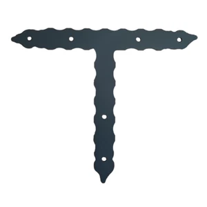 Staffa per travi in legno giunzione a "T" verniciata grigio grafite - Foto 1 di 3