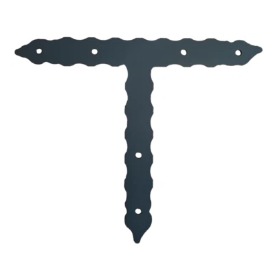 Staffa per travi in legno giunzione a "T" verniciata grigio grafite - Immagine 1 di 3