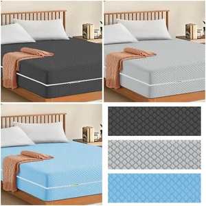 Zip Cover Mattress Protector ANTI BED BUG Total Encasement Single Double & King - Picture 1 of 52