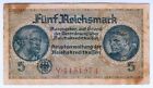 1939 Germany 5 Mark 4151574 Reichbanknote Paper Money Banknotes