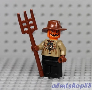 LEGO - Halloween Vogelscheuche Minifigur - Kürbiskopf Mistgabel Zombie Monster II - Bild 1 von 1