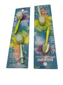 RADIUS Replacement Heads Forever Big Kidz 4 ~ 6 +~ VERY SOFT ~ Factory  Sealed - Picture 1 of 7