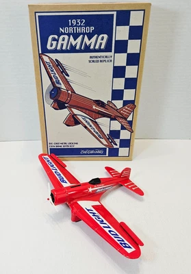 1932 Northrop Gamma Bud Light Racing Airplane Die Cast Bank Ertl 1995 F241 - Image 1 of 4