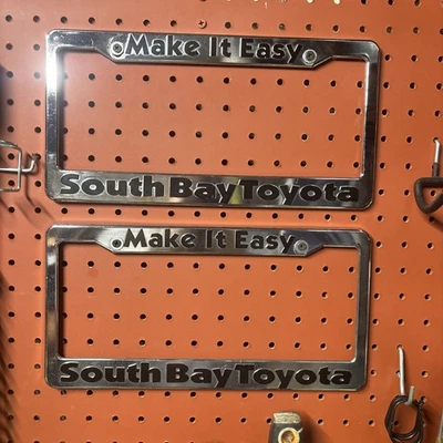 2 toyota chrome License Plastic  Plate Frame KO2/ Read Description - Image 1 of 4