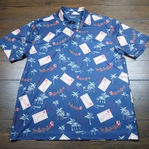 Windham Pointe Poloshirt Herren Medium Weihnachtsmann Nordpol Weihnachten Hawaii Ho - Bild 1 von 6