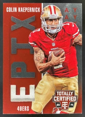 Colin Kaepernick 2014 Panini Totally Certified Red Patch #EP-CK 49ers - Image 1 of 4