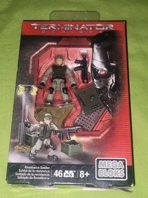 Mega Bloks Terminator Genisys Resistance Soldier Mini Figure Toy 2015 NEW - Image 1 of 2