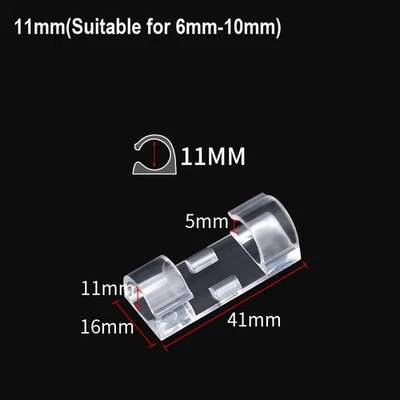 Self Adhesive Cable Clips Tidy Stays Wire Organiser Line Holder Wiring Clamp Lot - Image 1 of 4