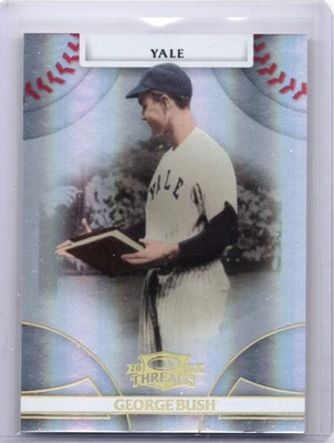 2008 Donruss Threads GEORGE H.W. BUSH Century Proof Gold /50 41st President Yale - Image 1 of 2