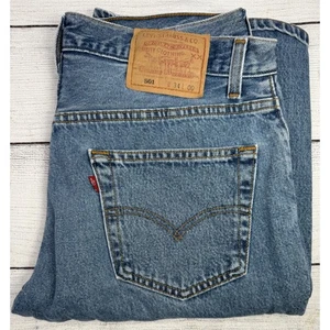 Pantalones Cortos de Jean Levis 501 Para Hombres Años 90 Azul Denim Calce Clásico Hechos en EE. UU. W34 L00 - Imagen 1 de 9