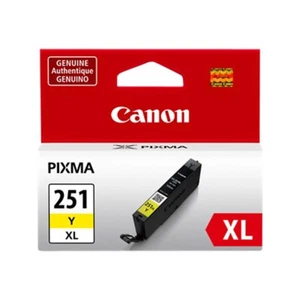 Canon CLI-251XL Yellow High-Yield Ink Tank, CLI-251Y XL - Picture 1 of 3
