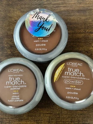 L'oreal Paris True Match Super Blendable Powder Warm W8 Crème Café 3 Pack - Image 1 of 3