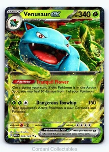 Venusaur EX 003/165 - Scarlet & Violet 151 - Pokemon Card - Near Mint - Picture 1 of 1