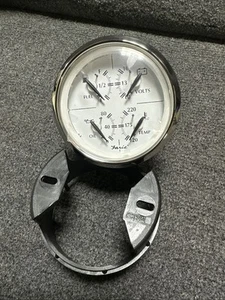 New Faria Beede Boat Multifunction Gauge GF0128A | White Chrome 3 3/8 - Picture 1 of 9