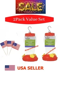 Hummingbird RED Nectar Feeders 2 Pk Hanging~~USA SELLER -MAILED IN A BOX - Picture 1 of 6